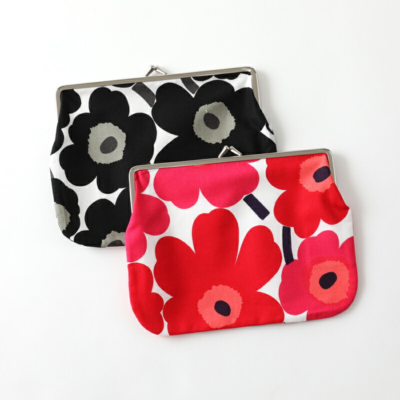 marimekko（マリメッコ）がま口ポーチ・大 PUOLIKAS KUKKARO | SANTE LABO