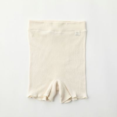 hinna（ヒンナ）ふわリブ オーガニックコットン 1分丈ショーツ