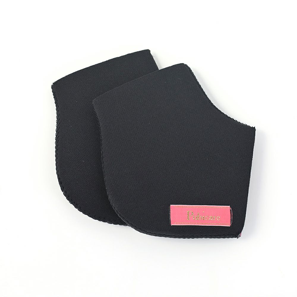 Pubicare（ピュビケア） ツルふわ かかとソックス ブラック/ピンク